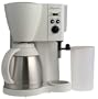 Capresso 471.02 CoffeeTEC Digital 10-cup Coffeemaker with Stainless-Steel Vacuum Carafe and FrothXpress, White