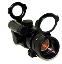 NcStar Paintball Red Dot Sight Compatible with Tippmann 98 Custom Platinum, Custom Pro Platinum, X7 or other models with custom rail adptor (Fitment: Weaver and Picatinny rail)
