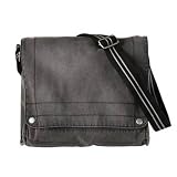 District Threads Canvas Field Bag, Charcoal