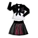Rubbies - Girls Long Sleeve Skirt Set, Black, White