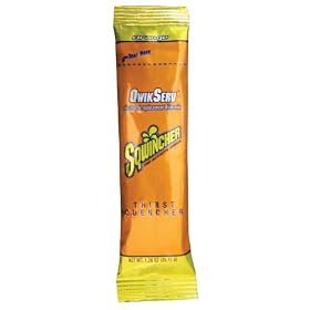 Sqwincher 060900-OR Orange Flavor Qwik Serv Powder Concentrate Electrolyte Replacement Beverage Mix (Case of 96)