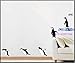 Easy Instant Decoration Wall Sticker Decal - Penguin Group Dive