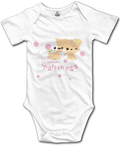 Hilal Trum Happy Dog Short-Sleeve Romper Play Suit Toddler 24 Months White