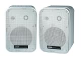 Custom Audio - Indoor/outdoor/monitor Speaker Pair - White