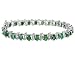 Emerald Bracelet 13 Carat in Sterling Silver
