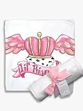 Light of Mine Designs Little Princess Tatoo Receiving/Swaddling Blanket