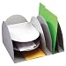 Buddy Products 2102-4 Desk combo: 3 trays, 3 sorter sections, steel, 15-3/4w x 10-7/8d x 7-1/2h, black