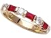 1.00 cts Genuine Ruby Band - Platinum, 18kt White or Yellow Gold FREE GIFT BAG!