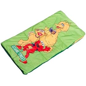 Seasame Street Slumber Bag - Big Bird, Elmo, and Zoe