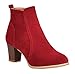 Serene Womens Vintage Chunky Low Heel Short Boot Ankle Booties