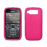 Premium Hot Pink Silicone Gel Skin Cover Case for Nokia E72 [Accessory Expo ....