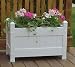 Duratrel Model 11124 White Large Planter Box Fully Assembled