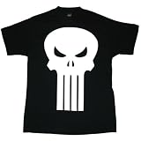  : MARVEL COMICS PUNISHER "PLAIN JANE ICON" Black Licensed Tee