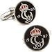 Hand Painted Sweden 50 Ore Coin Cufflinks