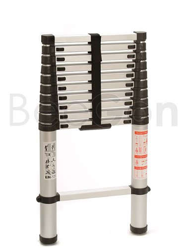 BeeGon Profi Aluminium Teleskopleiter Anlegeleiter 3,20 TÜV geprüft BeeGon Profi Aluminium Teleskopleiter Anlegeleiter 3,20 TÜV geprüft