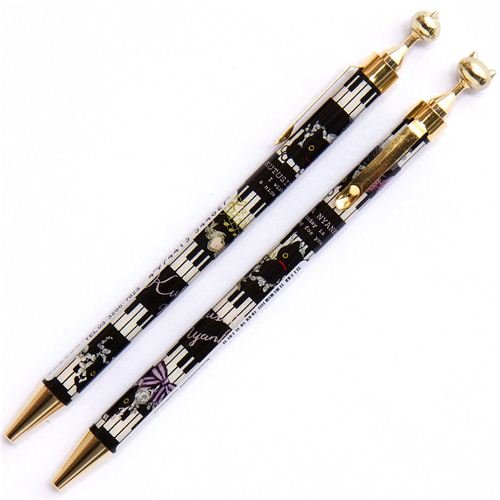 cute Kutusita Nyanko cat Ballpoint pen with piano