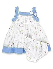 2 Piece Autograph Pure Cotton Floral Dress & Knicker Set