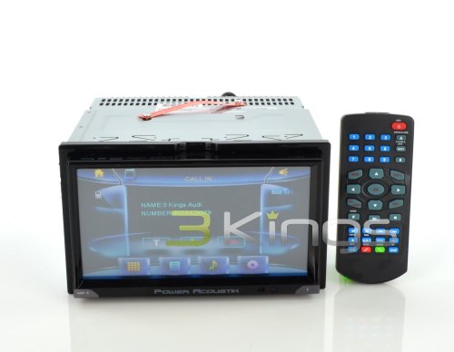 POWER ACOUSTIK PD-769NB Inteq Double DIN Multimedia Indash Source with 7-Inch Screen