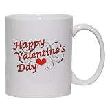 Happy Valentine's Day Mug for Coffee / Hot Beverage (choice of sizes and colors)