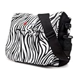 UNISIGN CANVAS MESSENGER BAG (LARGE) Zebra