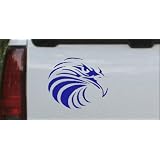 6in X 5.2in Blue -- Tribal Eagle Animals Car Window Wall Laptop Decal Sticker by Rad Dezigns