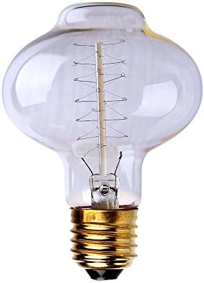 40w, E27/e26, 220v, L85spiral Retro Edison Light Bulb Screw Antique Light Tungsten Wire Light Lamp Home