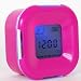 Desktop Calendar Alarm Clock Thermometer Scarlet