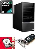 ANKERMANN-PC GT430 Black Edition AM3 AMD PHENOM II X4 840, (4x 3.20GHz) VINTAGE - 1000GB HDD SATA-II - NVIDIA GEFORCE GT 430 1024MB GDDR3 PCI-e-16x CARD DirectX
