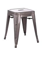 CALIFORNIA SURF Taburete Plata