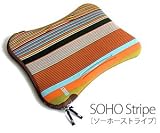 【BUILT NY】 BUILT PCバッグ [A4 ワイド/pattern ]　SOHOストライプ　15.4型ワイド液晶ノートPCケース