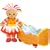 Playskool In the Night Garden Upsy Daisy and her Chase and Play Bed