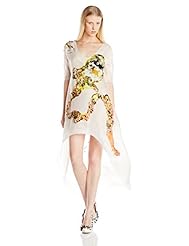 Silk High-Low-Hem  Dress