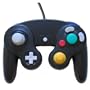 2 Black Gamecube Controller + GC / Wii Extension cable