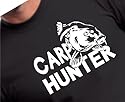 T-Shirt Carp Hunter Angeln Farbe schwarz S-XXL