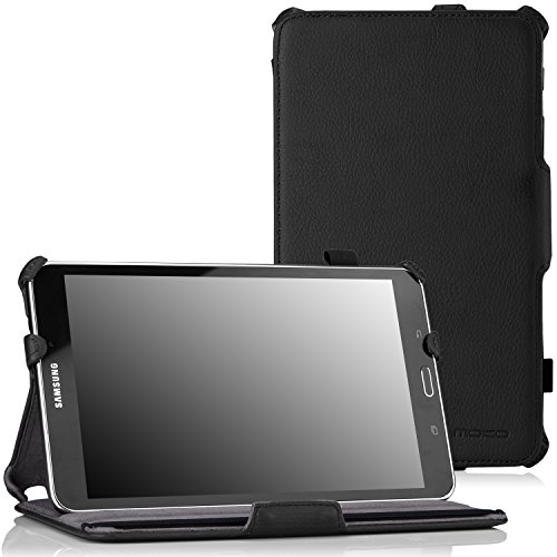 MoKo Samsung Galaxy Tab 4 8.0 Case - Slim-Fit Multi-angle Folio Cover Case for Samsung Galaxy Tab 4 8.0 Inch Tablet, BLACK (With Smart Cover Auto Wake / Sleep. WILL NOT Fit Samsung Galaxy Tab 3 8.0)