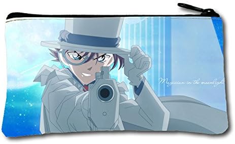 detective conan magic kaito kaito kid cape moon suit Pencil Case School Pencil Case Great Workmanship (Two Sides)