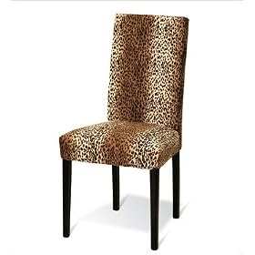 Euro Style 363565 Mimosa Chair Cheetah Wenge 2 Pack by Euro Style