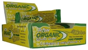 Organic Food Bar Raw Fiber Chocolate Delite, 12 Count