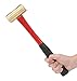 TEKTON 32 oz. Jacketed Fiberglass Brass Hammer | 30905