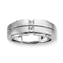 Sterling Silver 1/5 ct. Square Shaped Cubic Zirconia Men's Ring