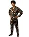 PajamaCity Dinosaur Print Adult Footed Pajamas with Drop Seat Back