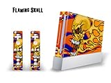 Skin Decal Cover for Nintendo Wii Console + two Wiimote Controllers - Flami ....
