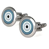 Bullseye Cufflinks - Available in 3 colors.