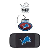 Detroit Lions Automotive Package: Emblem, Air Freshner & CD Visor