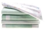 5 Pack Receiving Blankets in Pistachio Assortment