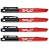 Milwaukee 48-22-3104 Inkzall Point Marker, Fine, Black, 4-Pack