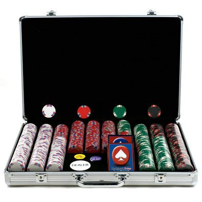 Lifetime Storage Box Deck-New Trademark 650 Lucky Bee Edge Spot Nexgen 39 Mm Diameter Casino Sized Chips W/ Aluminium Case Images