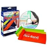 Stott Pilates 3-Pack Non-Latex Flex-Band with Dvd