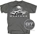 Ford Mustang - Smokin' GT Charcoal T-shirt