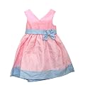 Girls Spotted Design Summer Wear Special Occasion Dress with Bows
